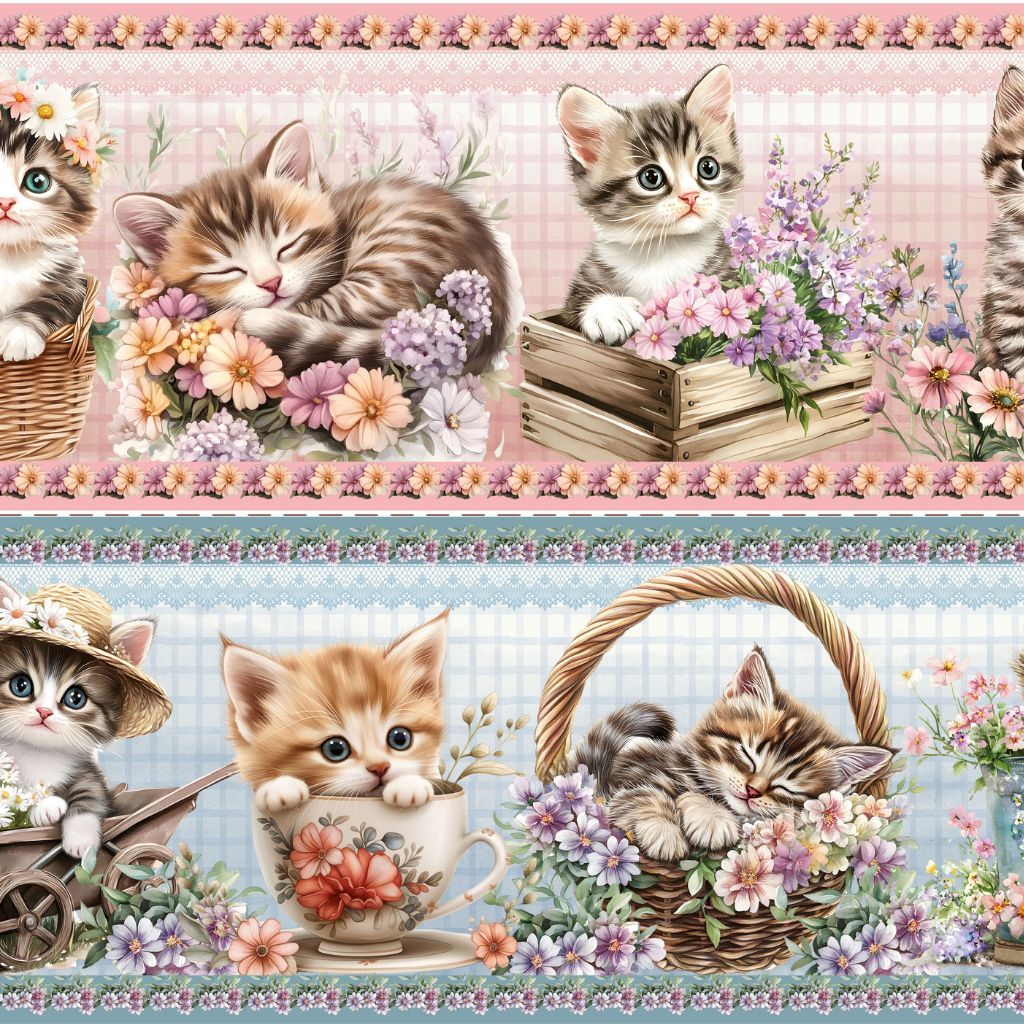 TRICOLINE DIGITAL ALGODÃO 100% BARRADO GATINHOS em Oferta na Shopee