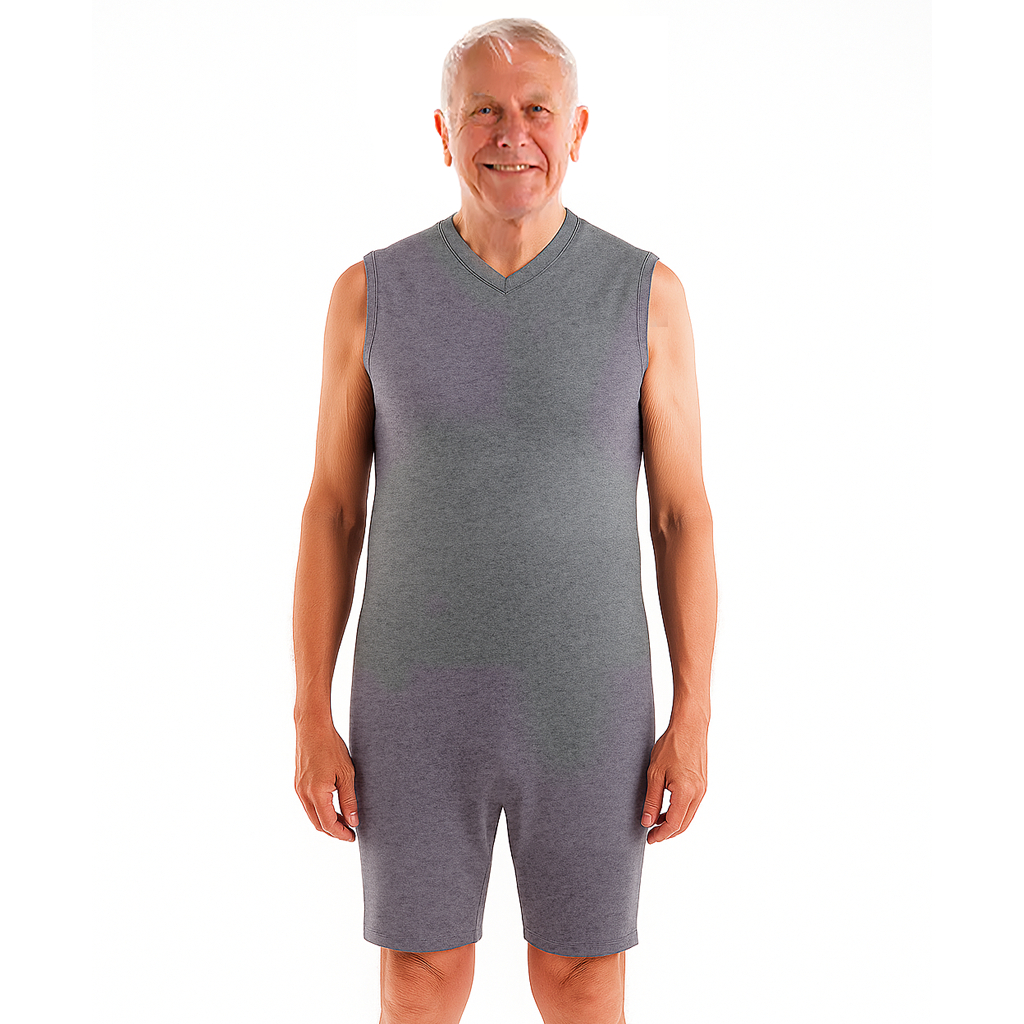 Macacão Adaptado Para Idoso Não Mexer Na Fralda