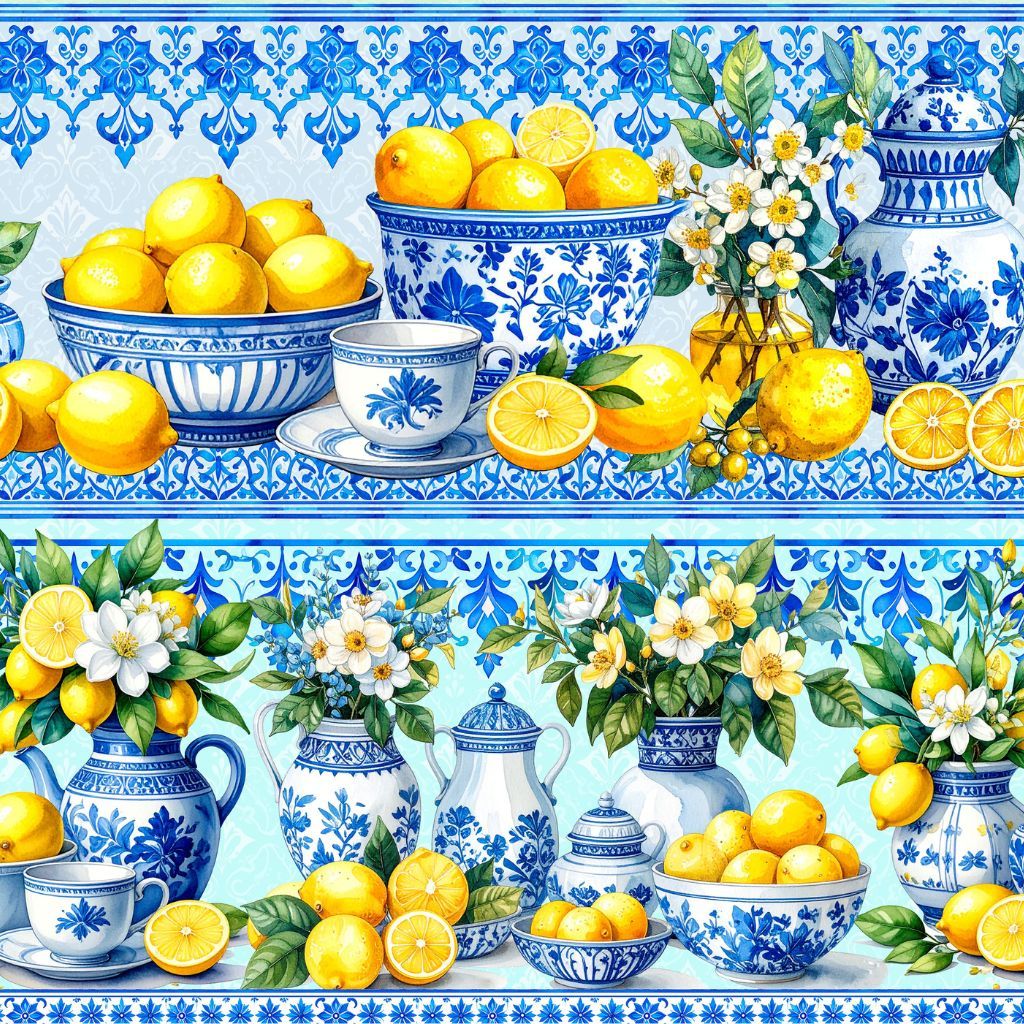 TRICOLINE DIGITAL ALGODÃO 100% BARRADO LIMÃO SICILIANO