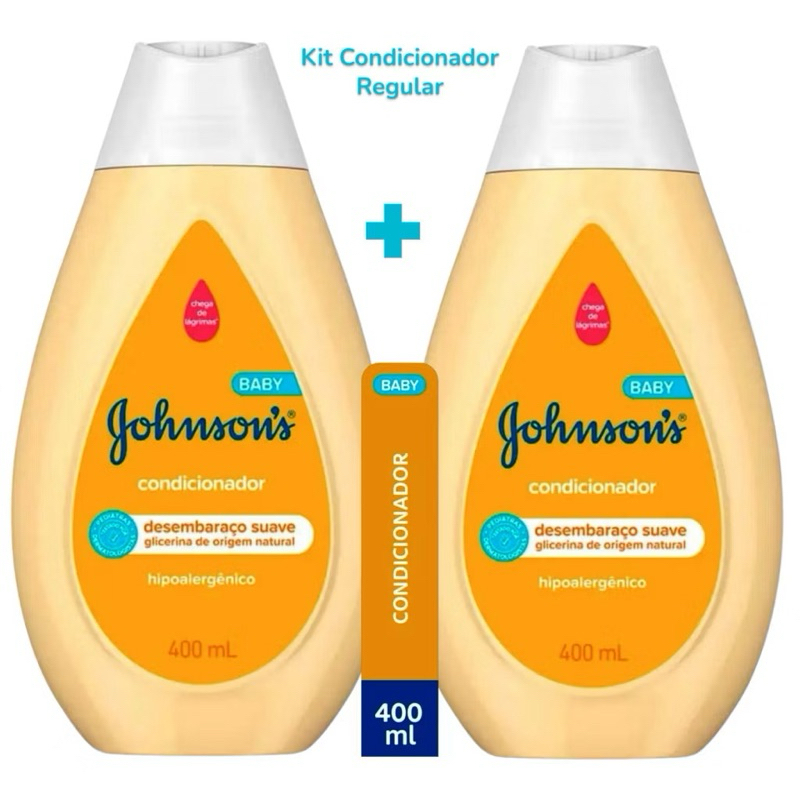 Kit 2 condicionador Johnson’s baby 400ml