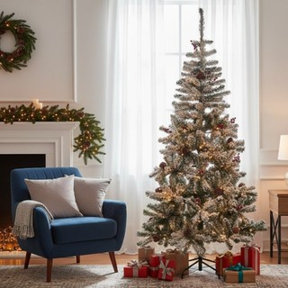Árvore Natal Pinheiro Luxo 1,80m Altura Pés Metal Nevada Com Enfeites Verde Decoração Fácil Montagem