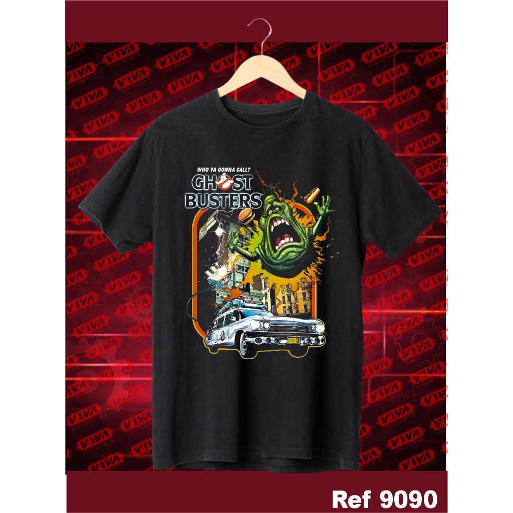 Camiseta Unissex 100% Algodão Filme Os Caça Fantasma  Envio Rápido Estampa Digital