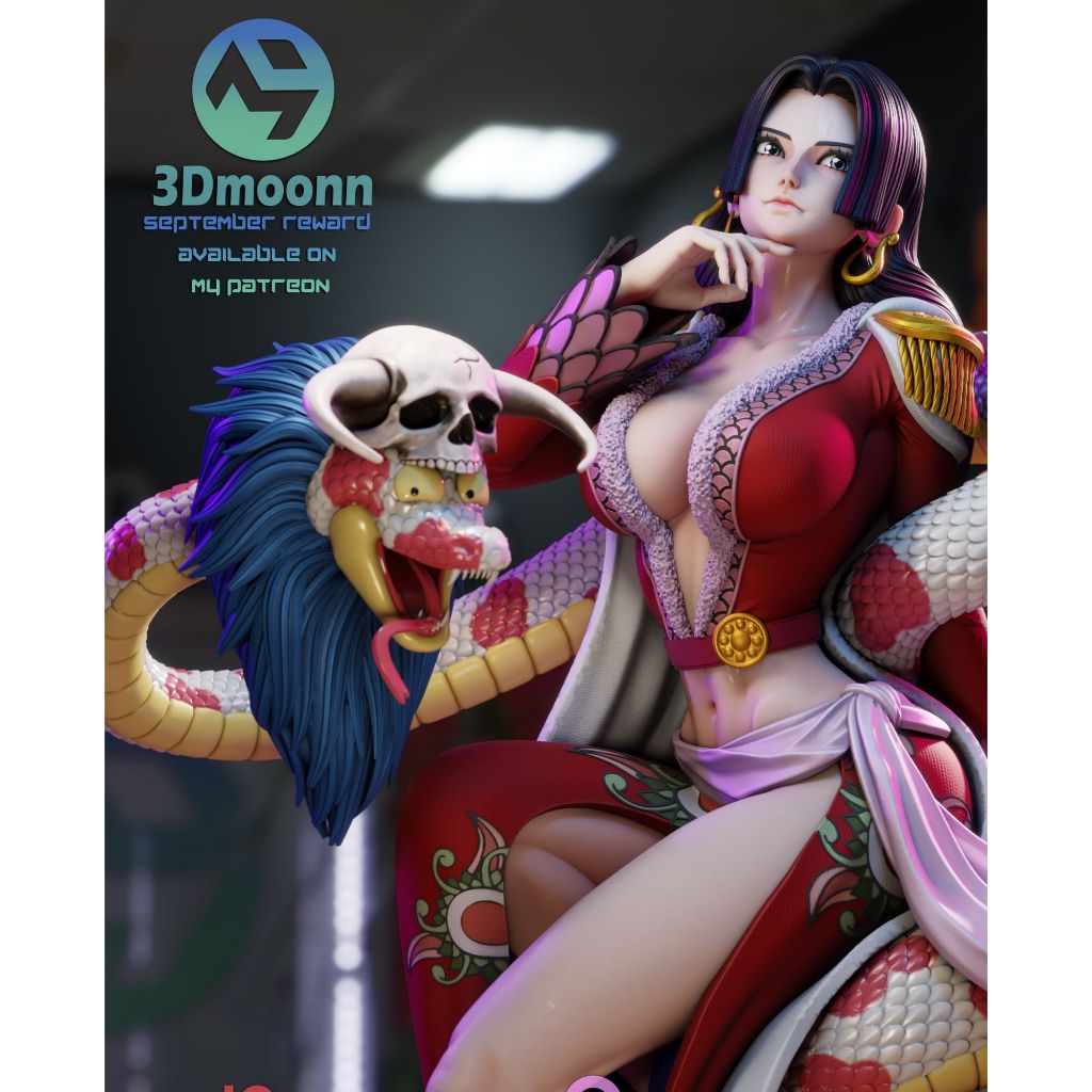 Boa Hancock - One Piece - Action figure em Resina  -  Boneca Anime!