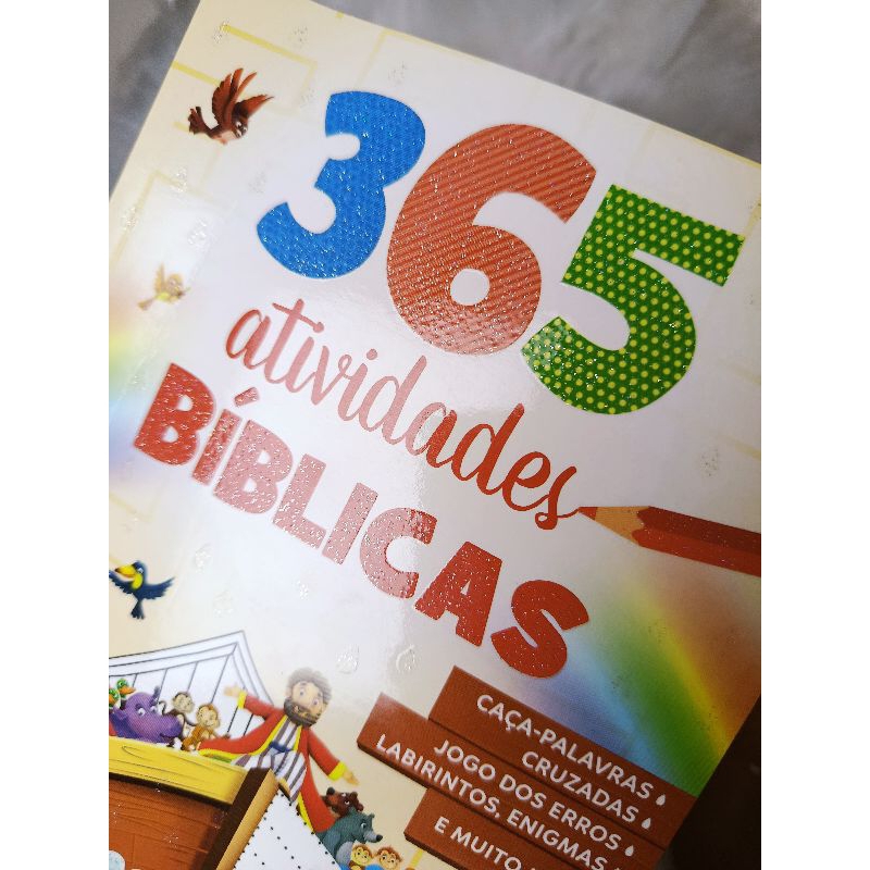 Livro Bíblico Infantil 365 Atividades – Caça-Palavras, Cruzadas, Labirintos e Jogos Educativos