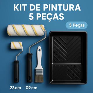 Kit de Pintura para Parede e Casa – 2 a 7 Peças | Bandeja, Rolo, Refis e Pincel – Reformas e Retoques em Oferta na Shopee