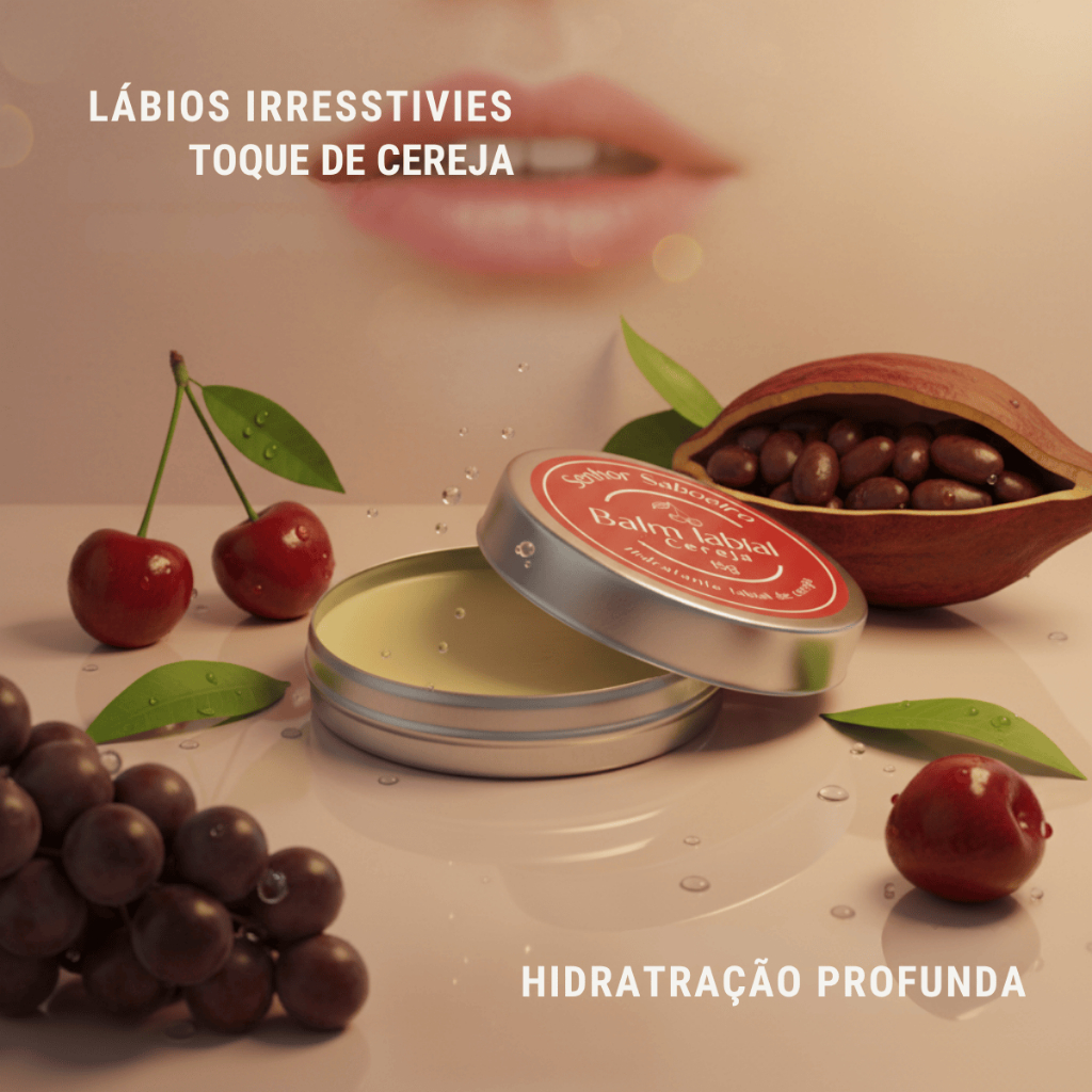 Balm Labial Hidratante Senhor Saboeiro com Manteigas e Óleo Essencial 15g