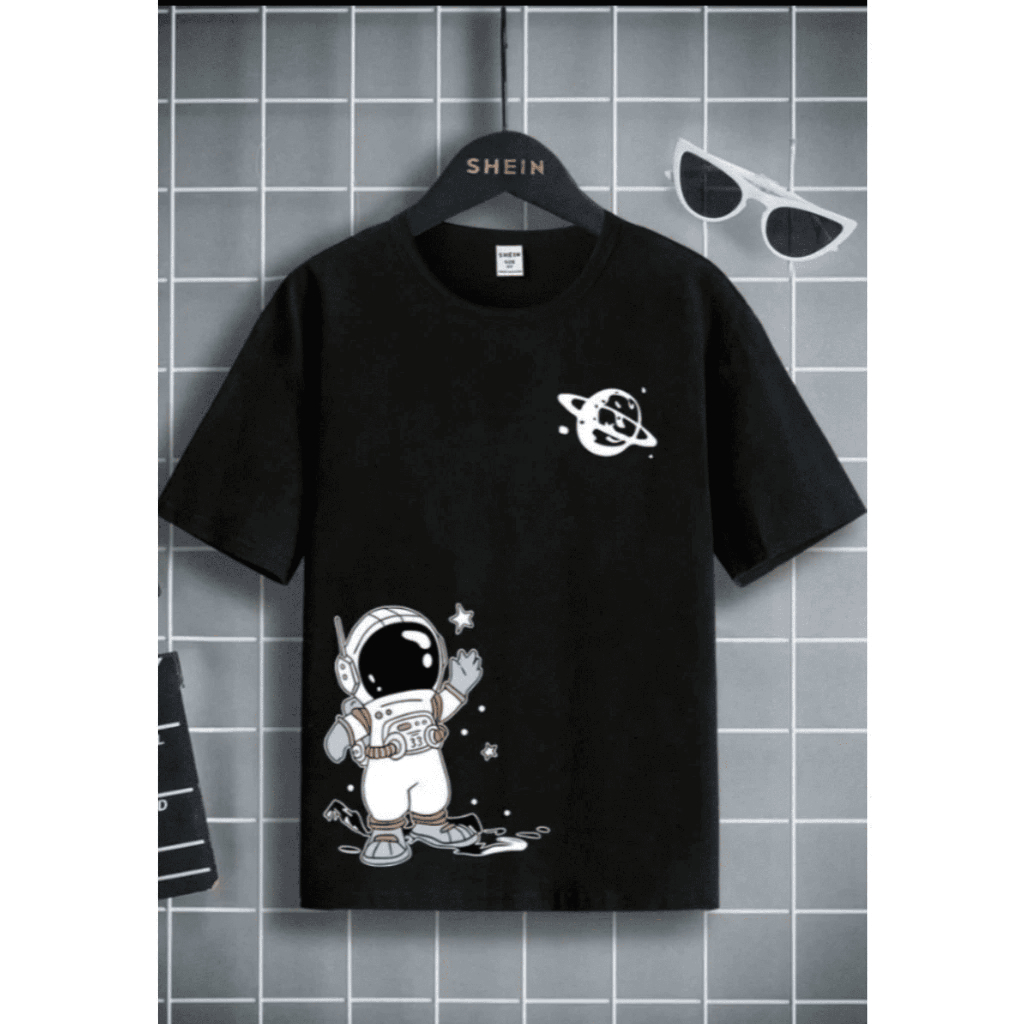 Camiseta infantil moderna, camisa infantil estilosa, Camisa Adulto Moderna,Camisa astronauta