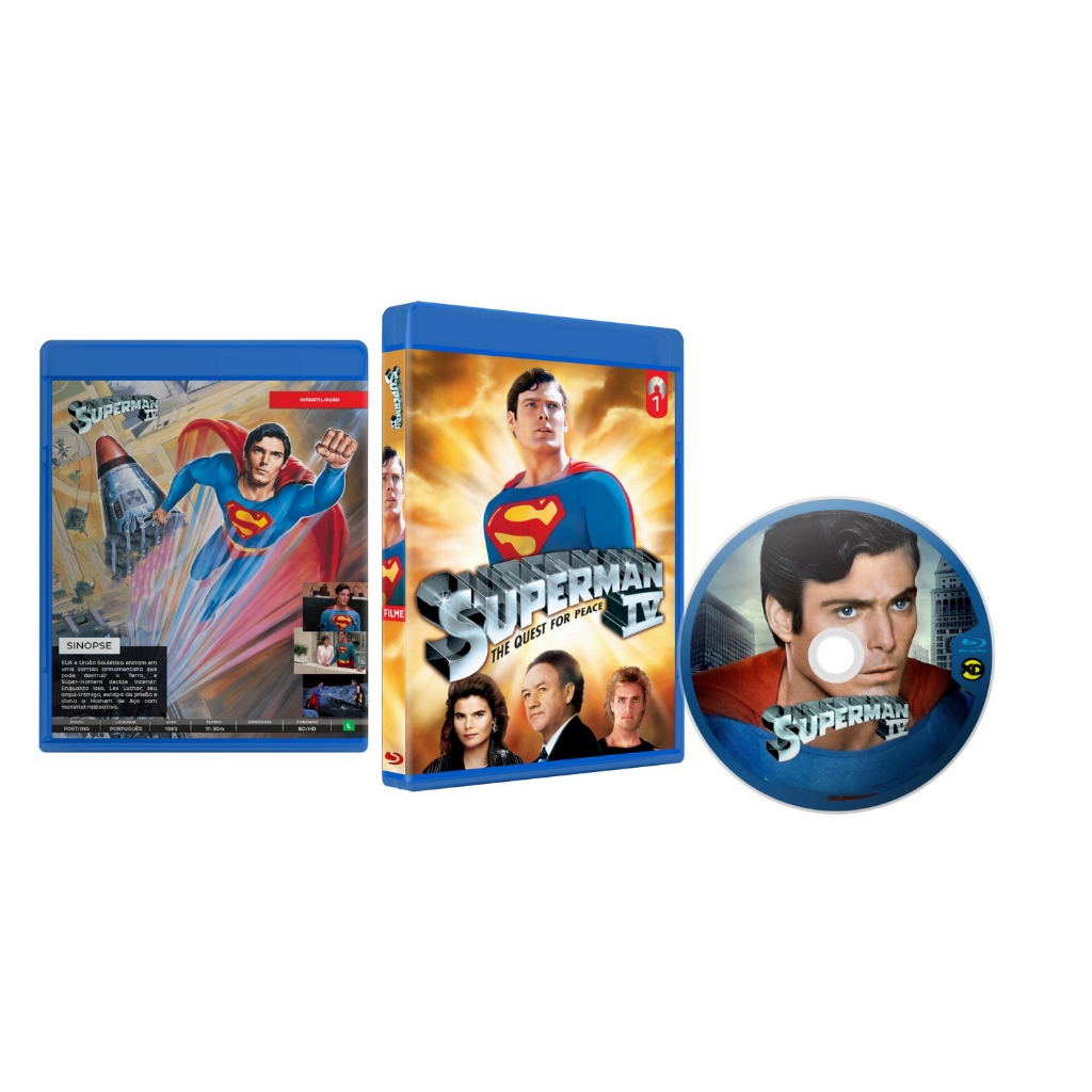 Bluray Superman 4 - Em Busca Da Paz (1987) Dual Áudio Fullhd