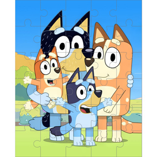 Quebra-Cabeça Bluey em MDF 3mm 20x25cm 30 Peças Grandes Educativo Divertido Perfeito para Presentear em Oferta na Shopee