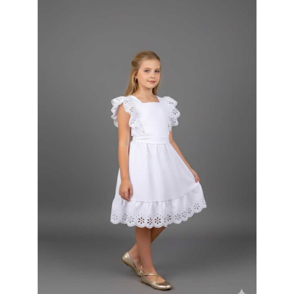 Vestido Infantil Menina Festa Batizado Formatura Natal em Oferta na Shopee