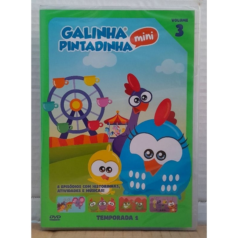 Dvd Galinha Pintadinha Mini - Temporada 1 - Volume 3 (Raridade) (Novo/Original/Lacrado)