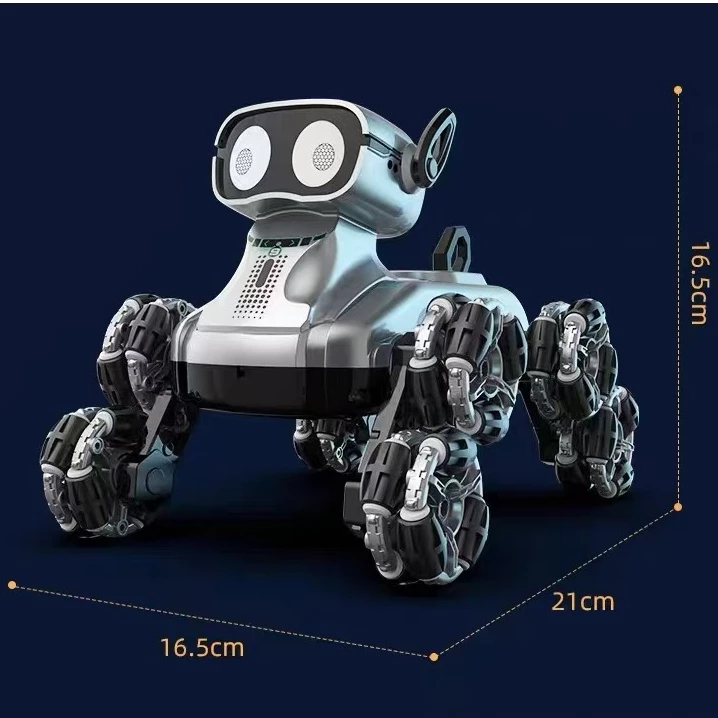 Cão Robô Acrobático RC com Controle Remoto e 8 Rodas para Crianças — foto 4