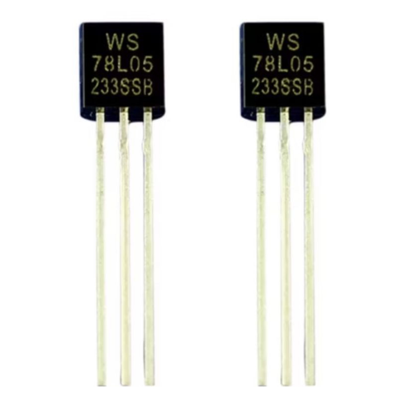REGULADOR DE TENSÃO  78L05 5V 0.1A TO92 KIT COM 2 PEÇAS E OUTRAS QUANTIDADES OFERTA IMPERDÍVEL