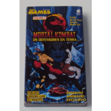 VHS - Mortal Kombat - Os Defensores Da Terra - Ação Games - Usado