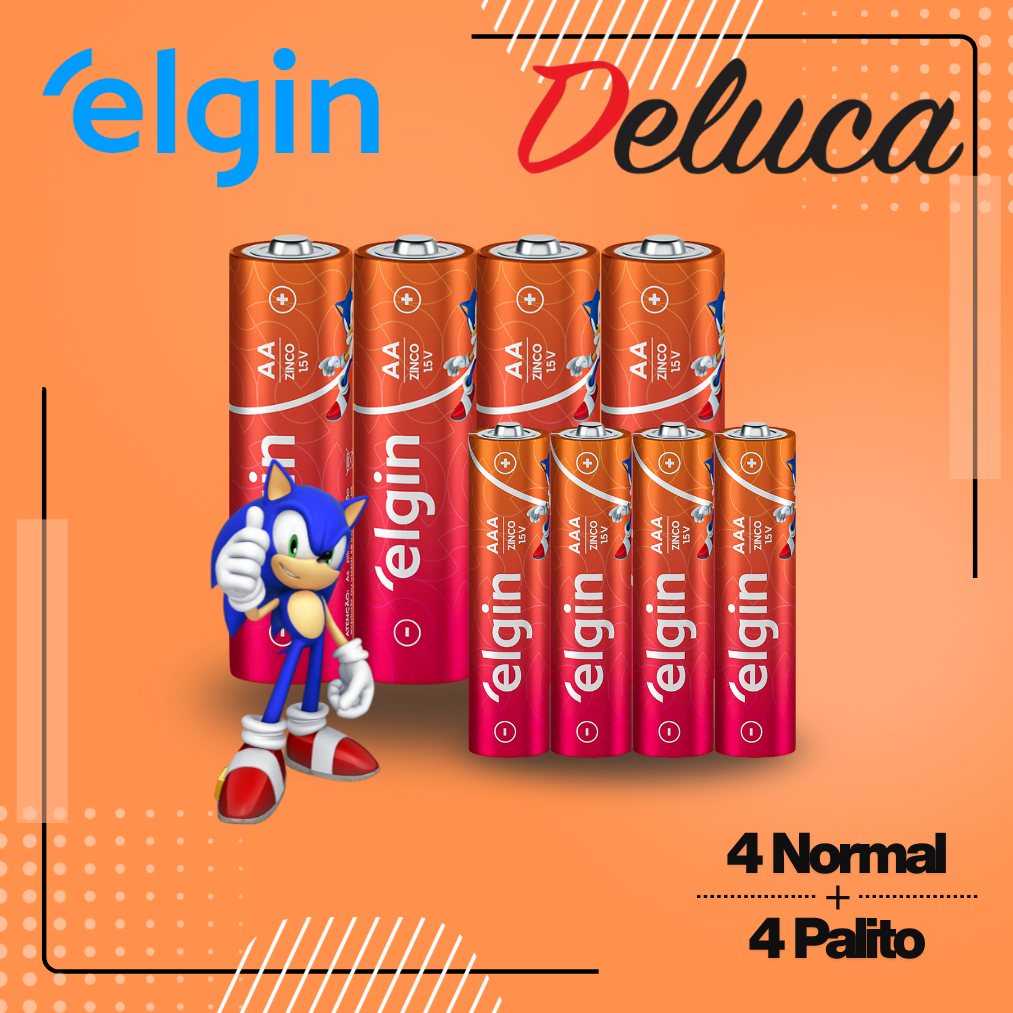 Elgin 4 AA ou 4 AAA pequenas ou Palito Escolha a sua Quantidade