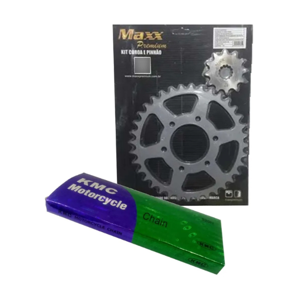 Kit Relação/ Transmissão/ Tração - Sundown STX 200 / MOTARD - MAXX/KMC