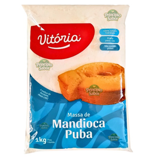 Massa de Puba de Mandioca 1kg Vitória Original - Ideal para Receitas Nordestinas e Caseiras em Oferta na Shopee