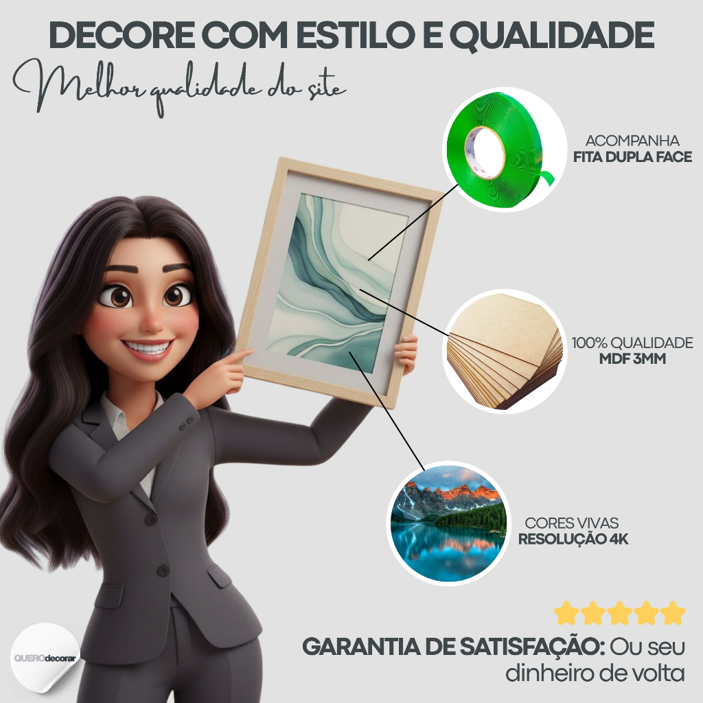 Quadro Decorativo Lançamentos Estilo Europeu Abstrato Moderno Sala Quarto