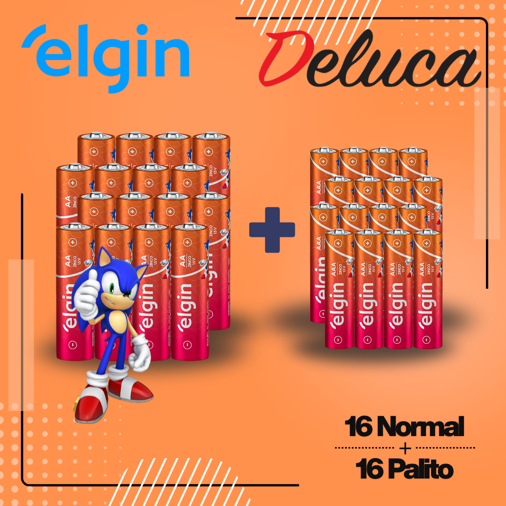 Elgin 16 AA ou 16 AAA pequenas ou Palito Escolha a sua Quantidade