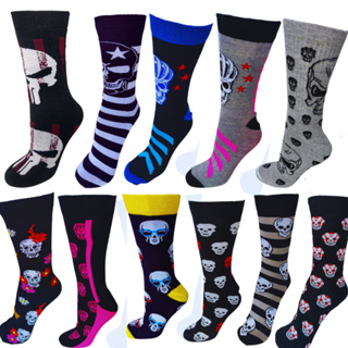 Meia Divertida Caveira (38 ao 43) em Oferta na Shopee