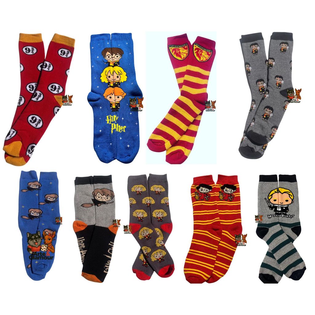 Meias Harry Potter, Grifinólia, Bruxo. – Pise no Mundo da Magia adulto TAM 33 ao 44 em Oferta na Shopee