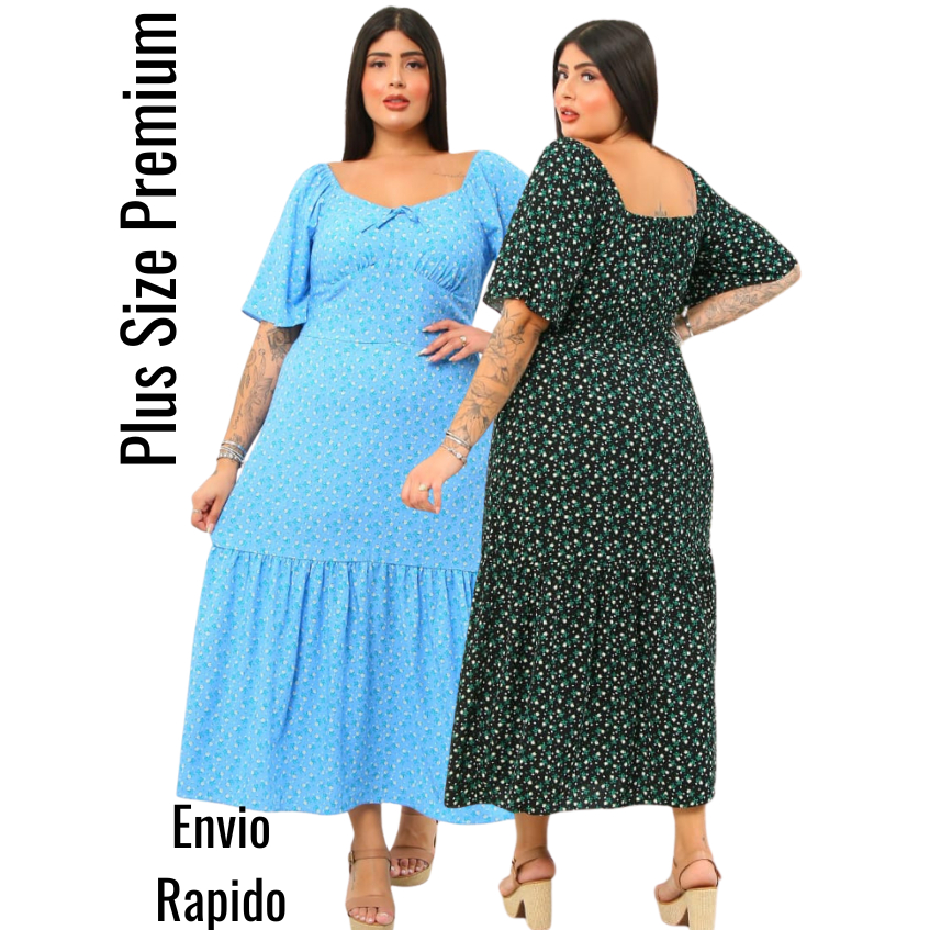 vestido feminino estampado longo manga curta estiloso casual chic elegante plus size evangelico