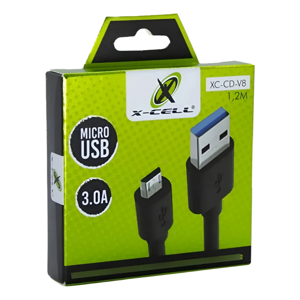Cabo Carregador V8 Micro Usb 3.0 1,2m X Cell