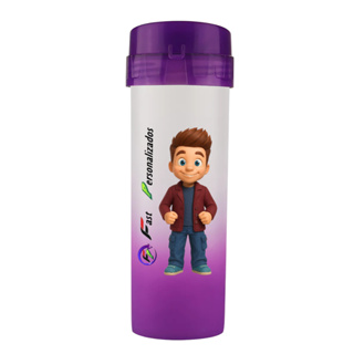 15 Garrafas Aquabio 500ml Jateadas com Degradê Personalizado em Oferta na Shopee