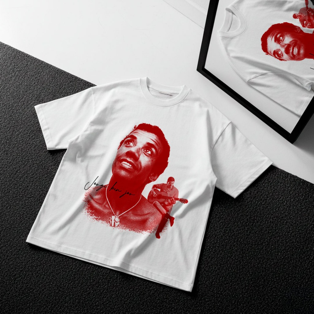 Camiseta Boxy jorge ben jor / Camisa Streetwear Boxy estampada/Boxy Fit /Heavy Boxy / Oversized Masculina
