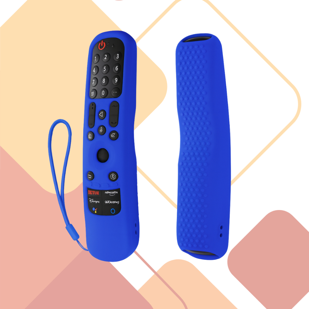 Capa de Silicone Antiderrapante para Controle LG Azul Royal – Proteção para Magic Remote