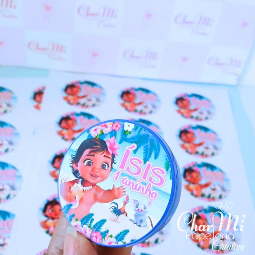 Adesivos personalizados e recortados 5x5cm  para Lembrancinhas - Pirulitos - Latinhas - Caixinhas