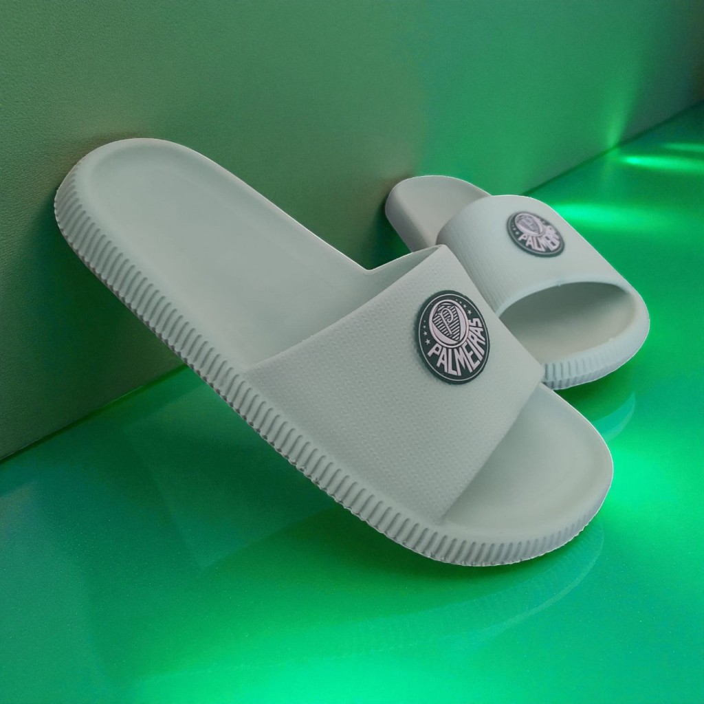 Chinelo Slide Time Unissex Infantil Adulto Futebol Antiderrapante Leve Macio Confortável Estiloso