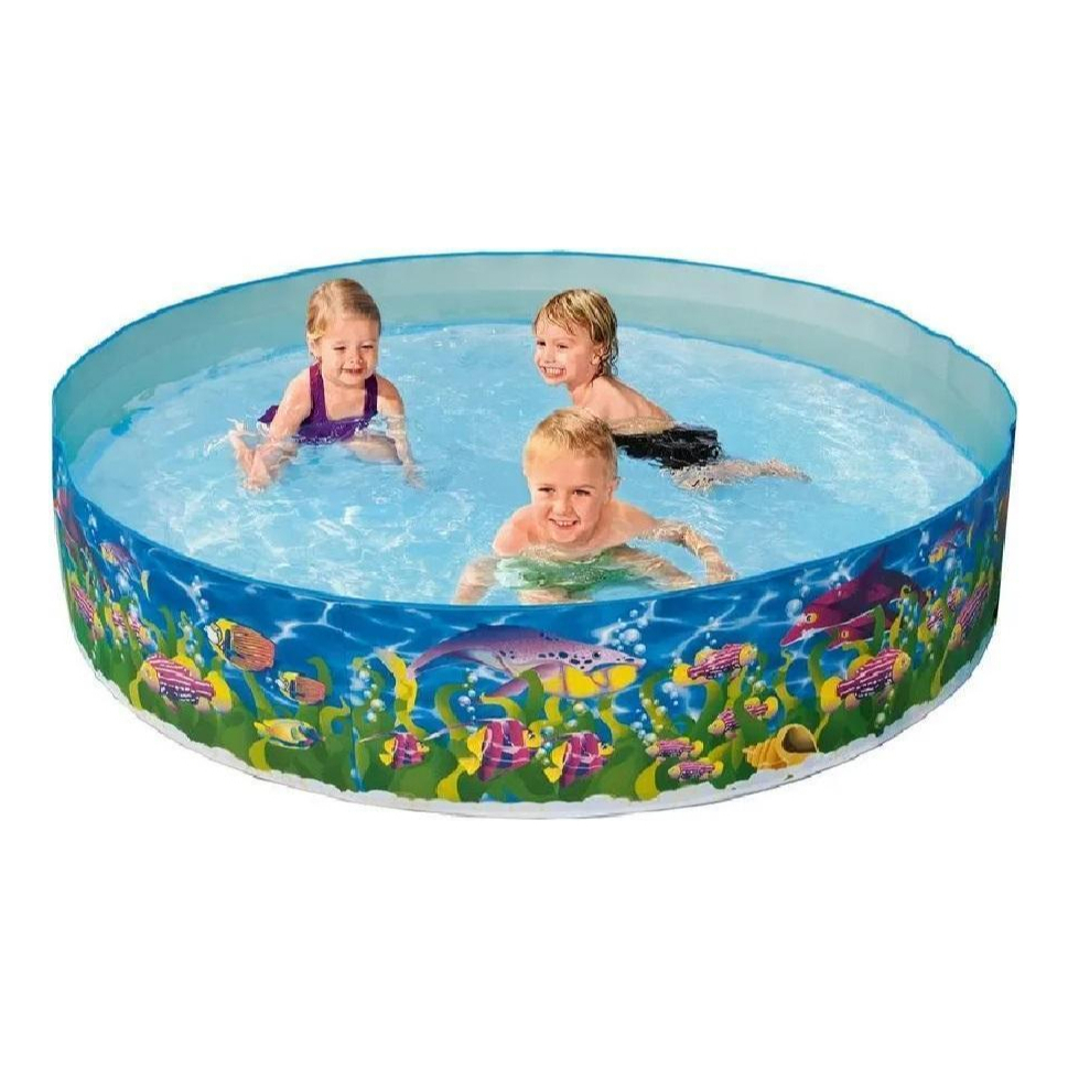 Piscina 1000 Litros Semirrígida Vida Marinha Redonda Tanque em Oferta na Shopee