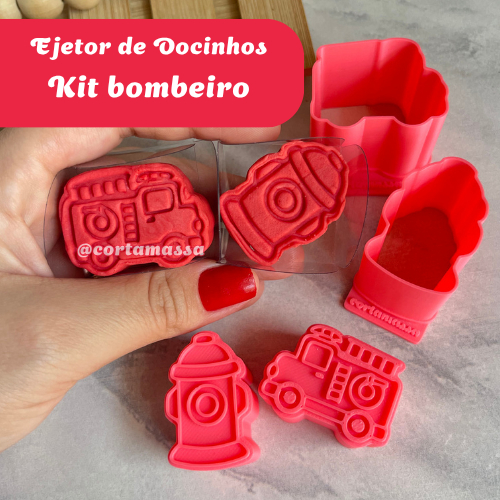 Ejetor Modelador de Docinho e Brigadeiro Caminhão de Bombeiro [MODELO NOVO] — imagem 2 de 2