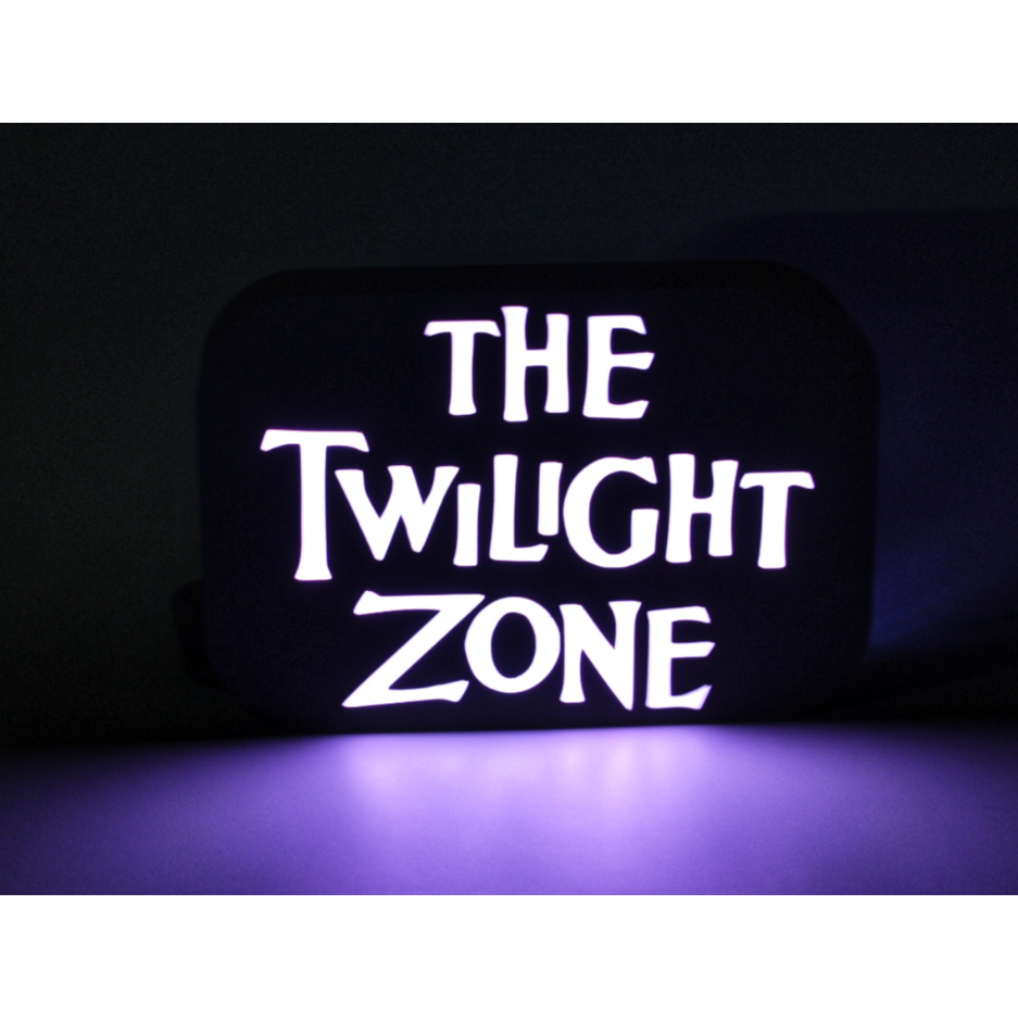 Luminária Twilight Zone Série Nostalgia Anos 50 Luz Placa Decorativa em 3d