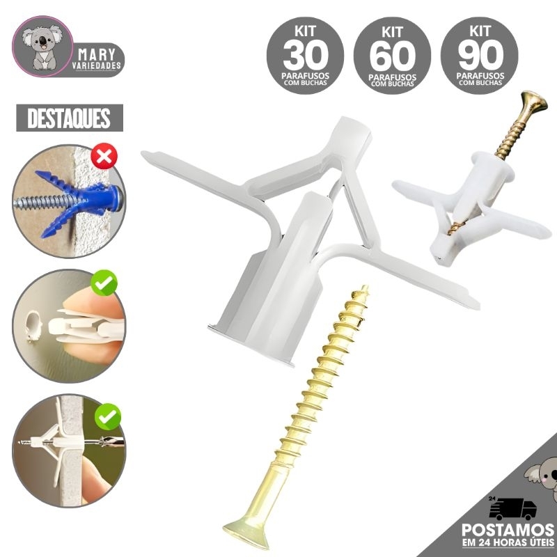 Bucha Nylon 8mm: Onde Comprar | BuscaProdutos