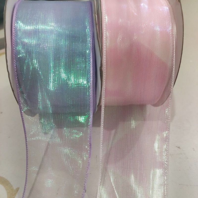 Fita Organza efeito Boreal Holográfica — imagem 2 de 2