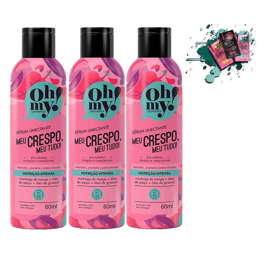 Sérum Umectante Meu Crespo, Meu Tudo! 60ml Oh My! - 01 a 03 unids