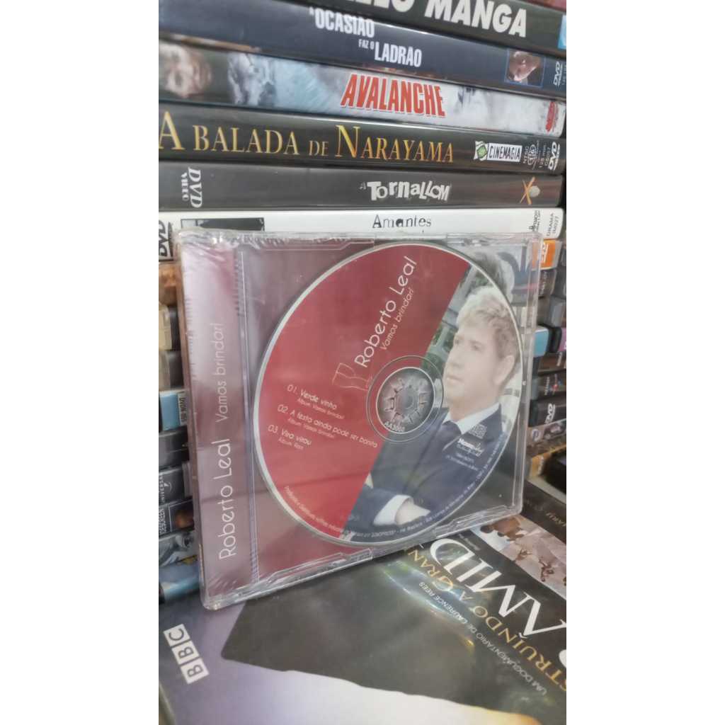 CD Roberto Leal - Vamos Brindar! ( Lacrado) Slim -Verde vinho a festa ainda pode vira virou