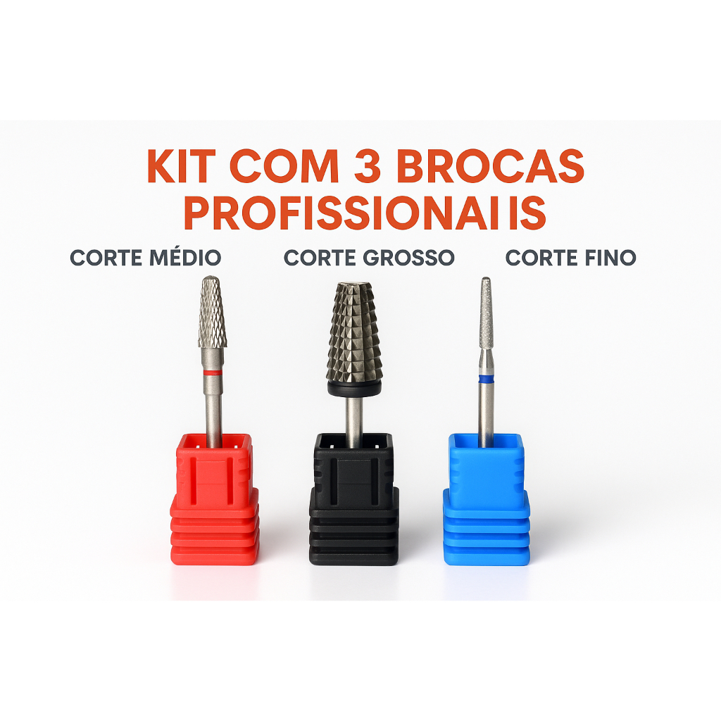 Kit C/ 3, 2 OU 1 Broca Tungstênio Carboneto E Diamantada Remoção Acabamento Nivelamento Curvatura C em Oferta na Shopee