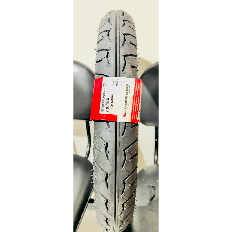 Pneu dianteiro 80/100-18 Cinborg – Uso com Câmara | Compatível com Titan, Fan e Start