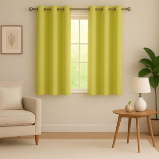 Cortina Oxford Completa Lisa c/ 8 Ilhós 1,70m x 1,45m De Janela – Várias Cores, Decoração Moderna. em Oferta na Shopee