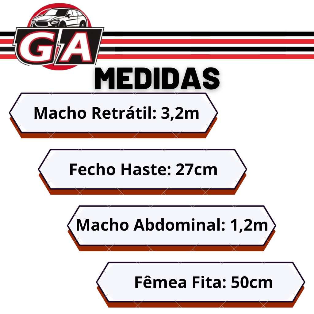 Kit Cinto de Segurança Completo gol quadrado Dianteiro Retrátil E Traseiro Abdominal — imagem 2 de 2