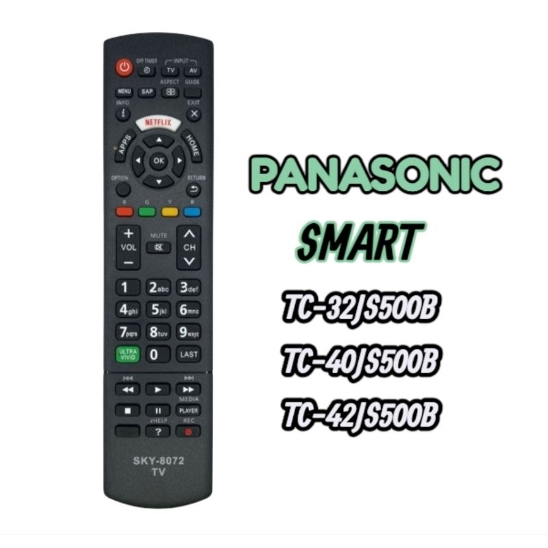 Controle Remoto Compativel Tv Panasonic Led Smart TC-32JS500B TC-40JS500B TC-42JS500B FBG-8072