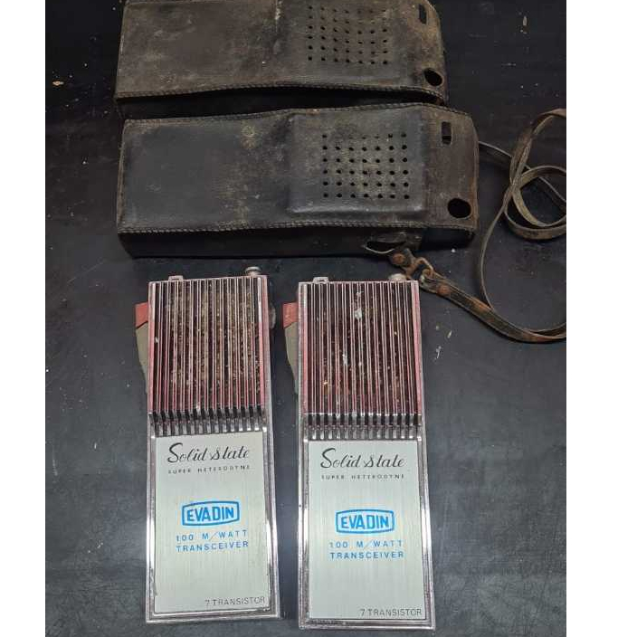 Radio Antigo Evadin Walkie Talkie Intercomunicador Radio amador antigo Vintage Colecionador Radinho
