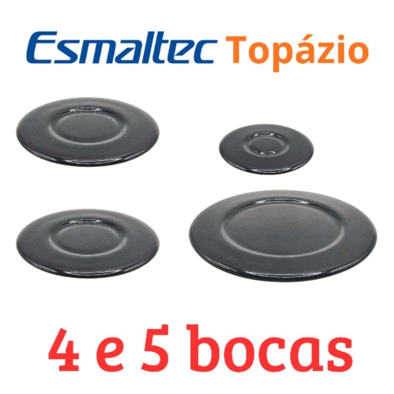 Espalhadores fogão Esmaltec Atlas Bosch Consul Topázio Esmeralda Safira Diamante Alecrim Sálvia 4 5 bocas tampinha