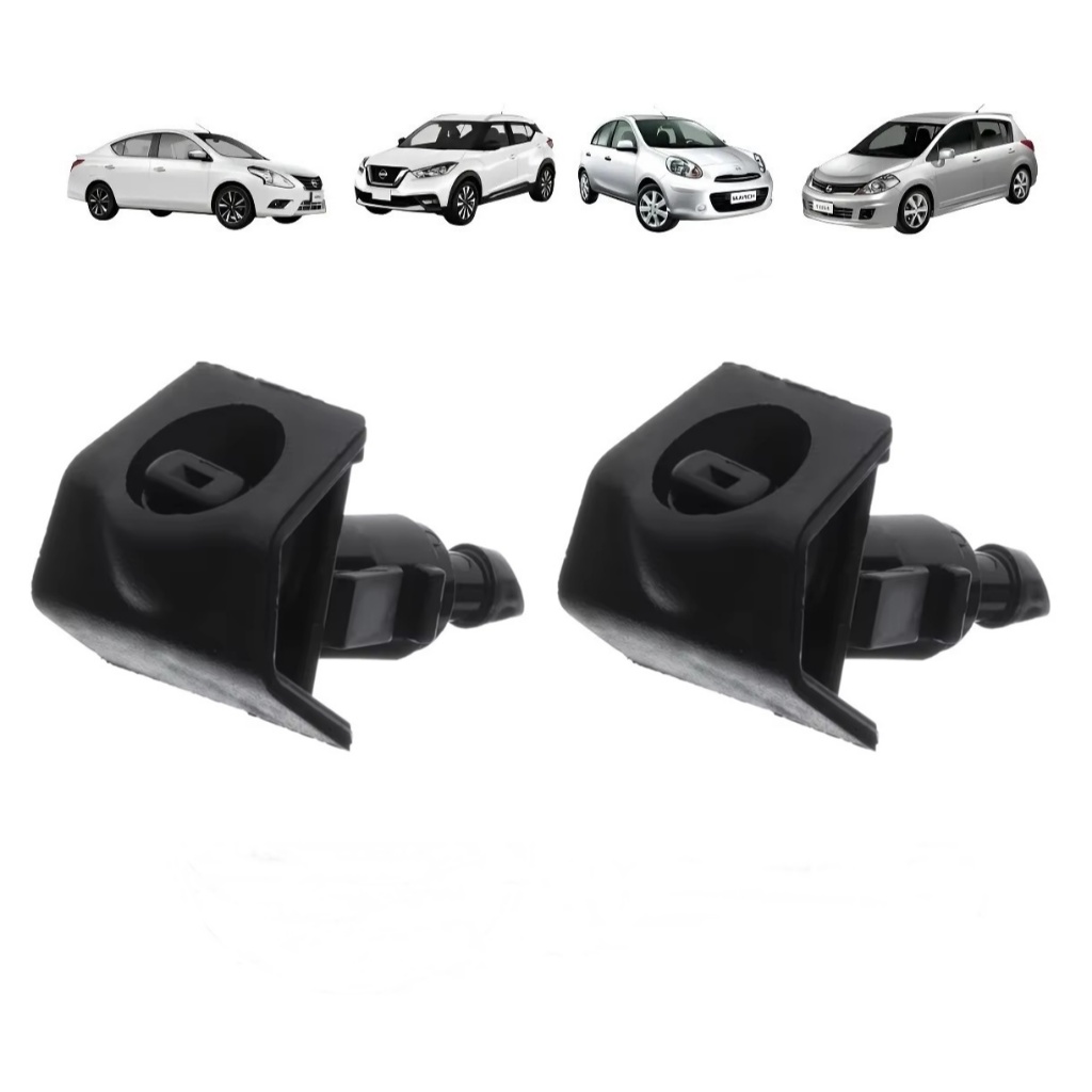 Par Brucutu Bico Esguicho Agua Parabrisa Nissan Tiida Xtrail Original