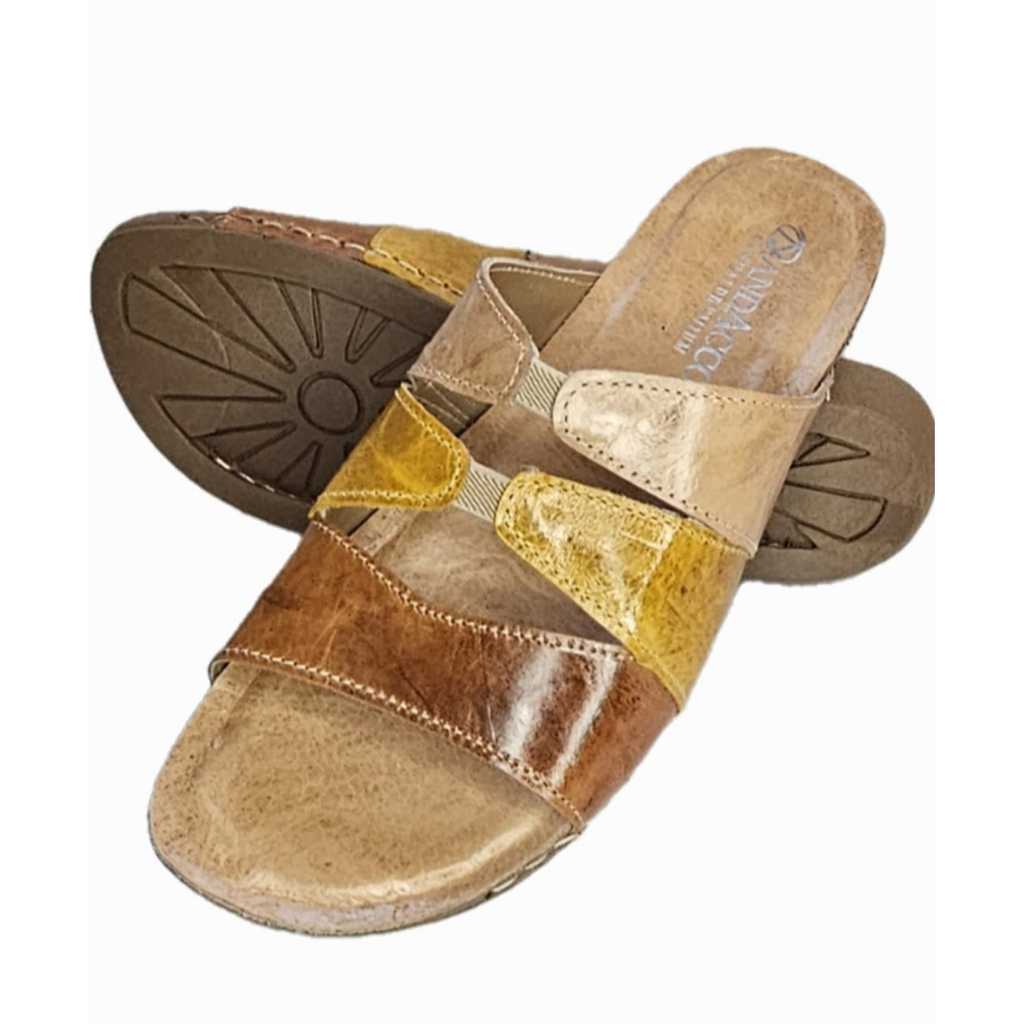 Chinelo Femino 33 ao 40 em Couro Andacco  Goa Original Colorido