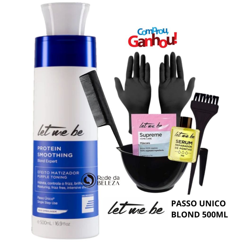 Let Me Be - Matizadora Protein Loiro Liso 500ml