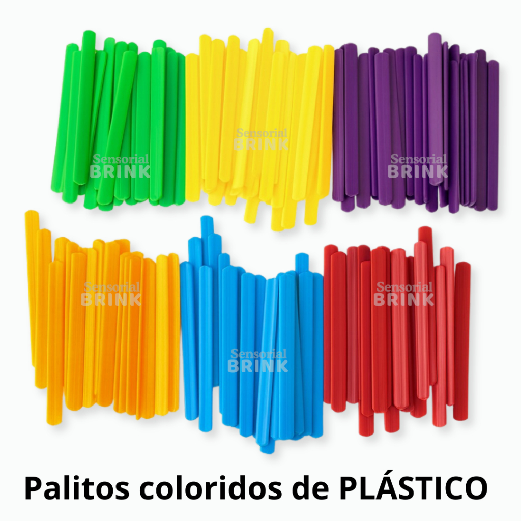 Kit Palitos de Picole de Plástico - atividades escolares e pedagogica, contagem matematica, reproduzir forma com palitos em Oferta na Shopee